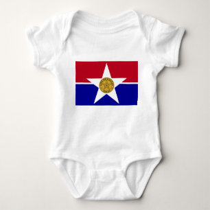 Body Para Bebê Bebê de fato com bandeira de Dallas, EUA