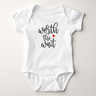 Body Para Bebê Bebê de FIV Vale a Espera