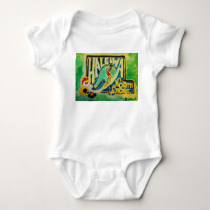 Body Para Bebê Bebê de Haleiwa Havaí Hula Aloha