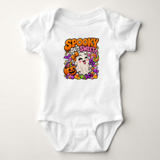 Body Para Bebê Bebê de Halloween Assustador porém Doce