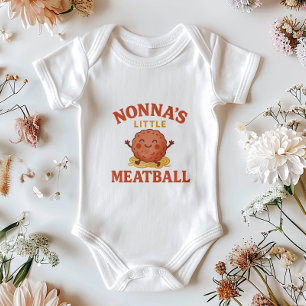 Body Para Bebê Bebê de Meatball de Nonna   Bonito presente italia