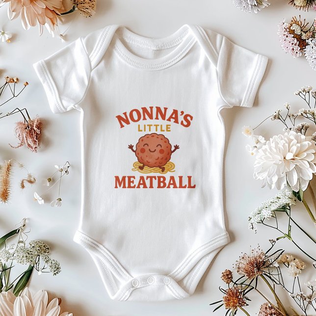Body Para Bebê Bebê de Meatball de Nonna | Bonito presente italia (Criador carregado)