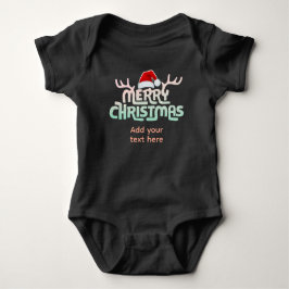 Body Para Bebê Bebê de Natal personalizado