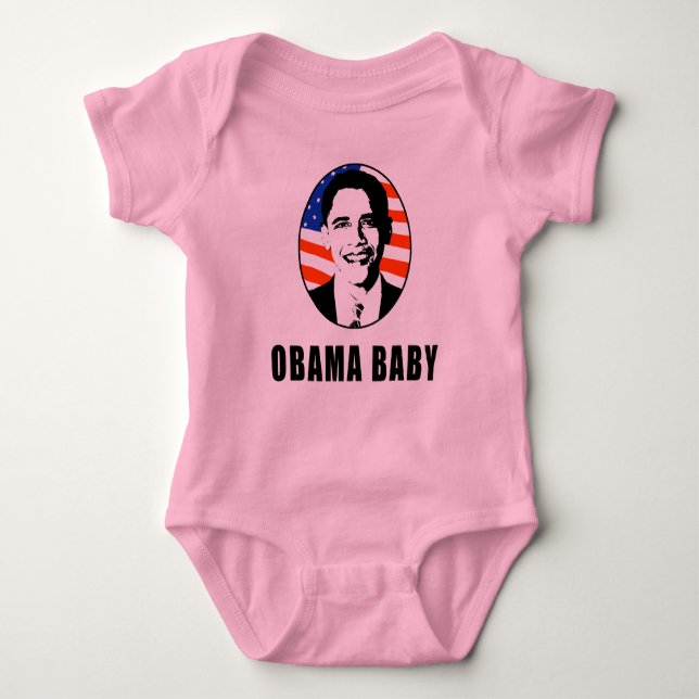 Body Para Bebê Bebê de Obama (Frente)