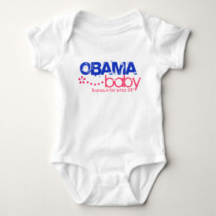 Body Para Bebê Bebê de Obama - Barack para Prez 08 -