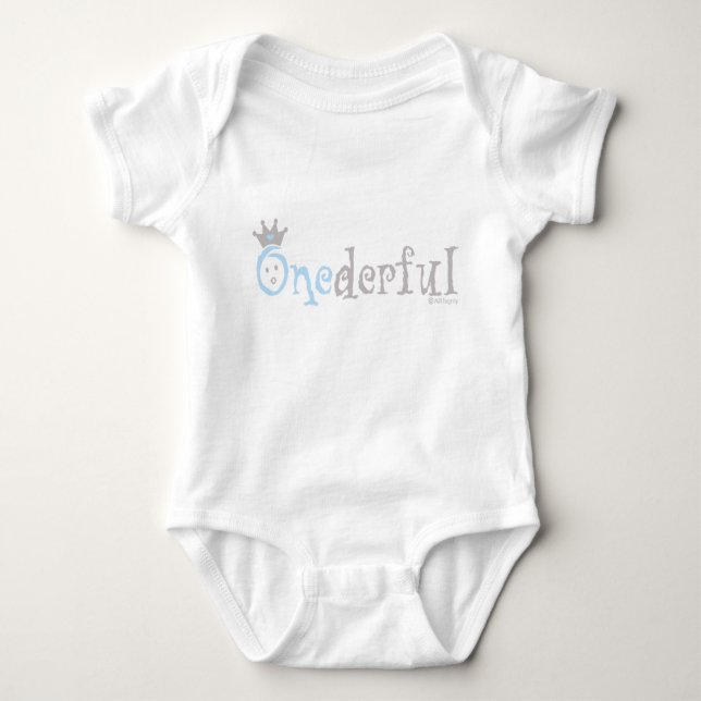 Body Para Bebê BEBÊ de ONEderful (azul) (Frente)