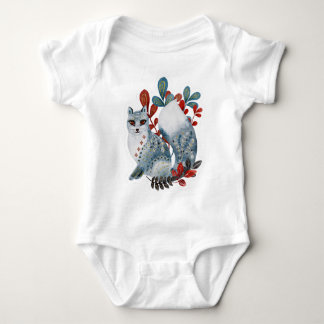 Body Para Bebê Bebê de pôster de chuveiro vermelho e azul com ani