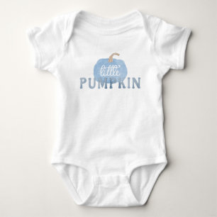 Body Para Bebê Bebê de Primeiro Aniversário Pequena Abóbora Azul