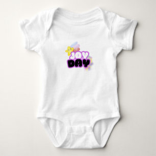 Body Para Bebê Bebê de roupas mastigáveis Unisex Joy Day Colorful