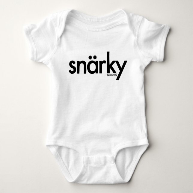 Body Para Bebê Bebê de Snarky (Frente)