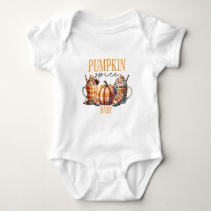 Body Para Bebê Bebê de Tempero de Abóbora - Outono