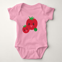 Body Para Bebê Bebê de tomate kawaii