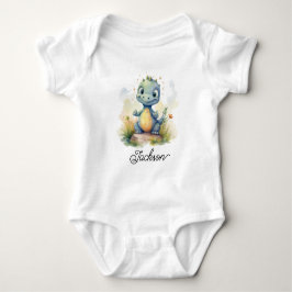 Body Para Bebê Bebê Dinossauro Fofo