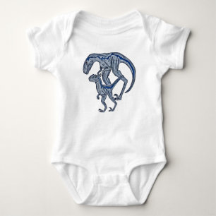 Body Para Bebê Bebê dinossauro Raptor menino menina recém-nascido