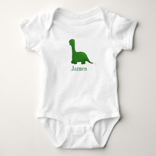 Body Para Bebê Bebê dinossauro verde