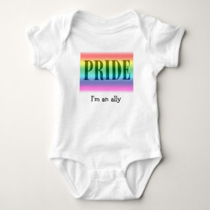 Body Para Bebê Bebê do aliado do orgulho