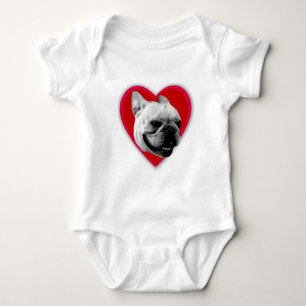 Body Para Bebê Bebê do buldogue francês do amor