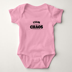 BODY PARA BEBÊ BEBÊ DO CAOS DE EQUIPE PERSONALIZADO