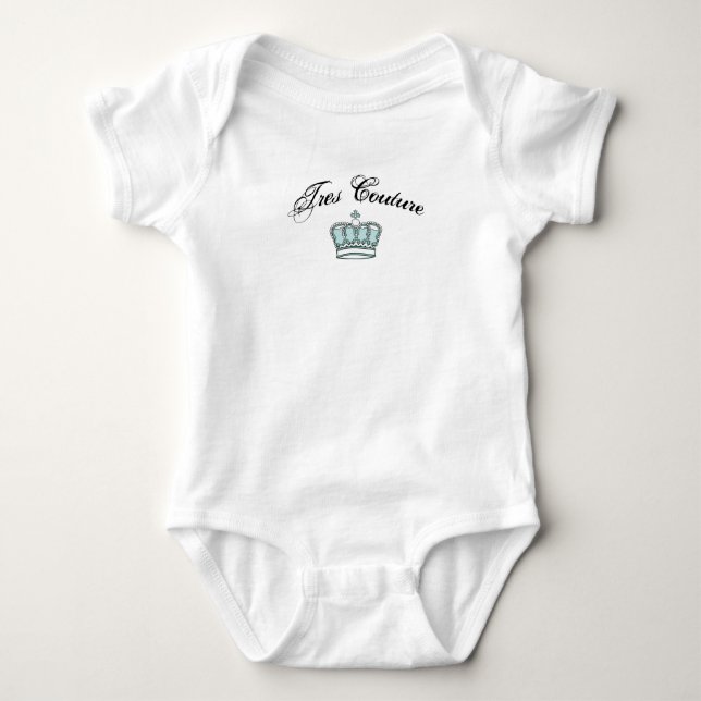 Body Para Bebê Bebê do chique de Très (Frente)