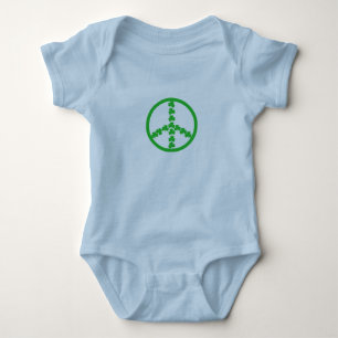 Body Para Bebê Bebê do irlandês do sinal de paz