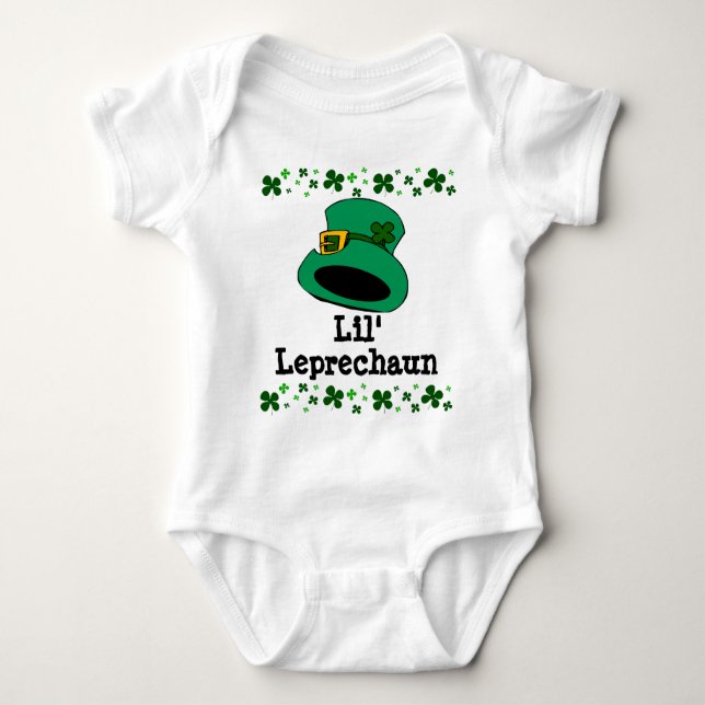 Body Para Bebê Bebê do Leprechaun de Lil (Frente)