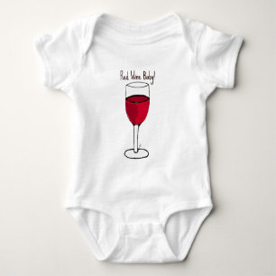 Body Para Bebê BEBÊ DO VINHO TINTO! impressão por Jill