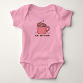 Body Para Bebê Bebê Dormindo Roupinha de Gatinho Não Me Perturbe