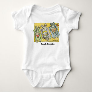 Body Para Bebê Bebê dos desenhos animados de Earobics dos coelho