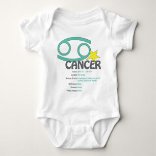 Body Para Bebê Bebê dos traços do cancer