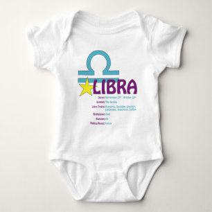 Body Para Bebê Bebê dos traços do Libra