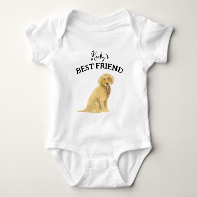 Body Para Bebê Bebê e companheiro fofinho, melhores amigos (Frente)