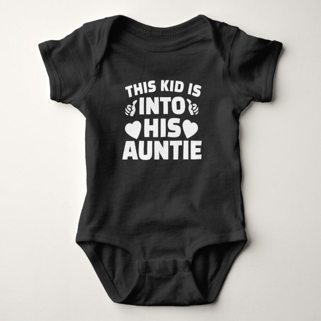 Body Para Bebê bebê é o sobrinho favorito da tia (Frente)