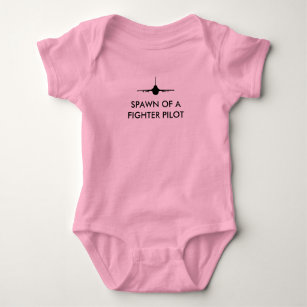 Body Para Bebê Bebê engraçado do F-16 do Spawn do piloto de caça