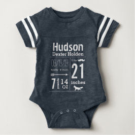 Body Para Bebê Bebê Esportivo Gravação de Nascimento Lil' Man Mus