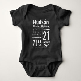 Body Para Bebê Bebê Esportivo Gravação de Nascimento Lil' Man Mus