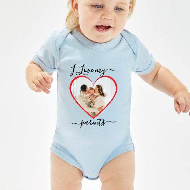 Body Para Bebê bebê eu amo meus pais (Criador carregado)
