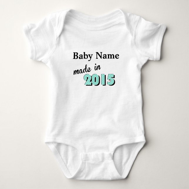 Body Para Bebê Bebê Feito Em 2016 (Frente)