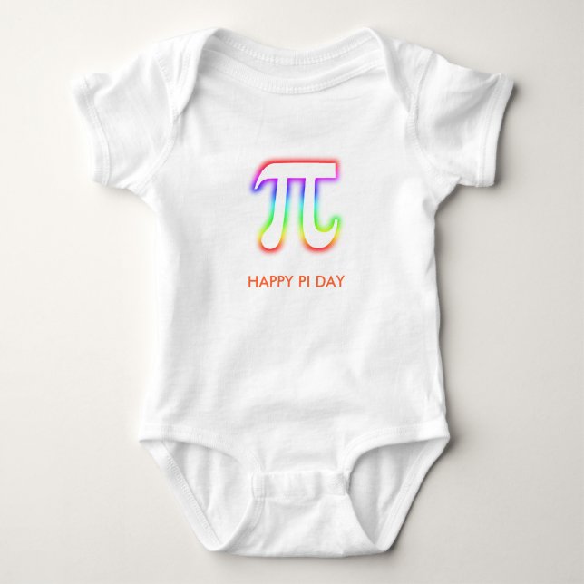 Body Para Bebê Bebê feliz Sciencist do dia | do PI (Frente)