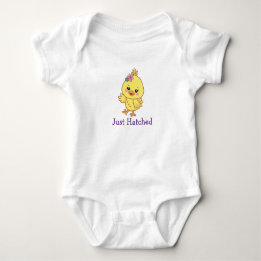 Body Para Bebê Bebê Franguinho Fofo Personalizado, Chás de Bebê