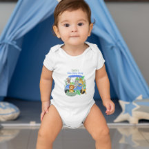 Bebê Futuro Golfista do Papai Animais da Selva Azu