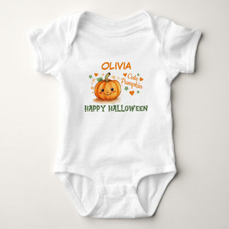 Body Para Bebê Bebê Halloween Abóbora Fofa
