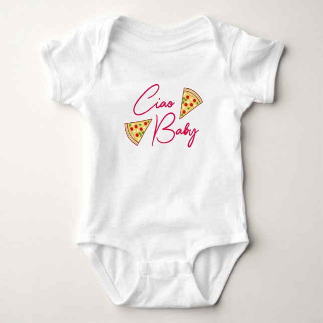 Body Para Bebê Bebê Italiano Ciao (Frente)