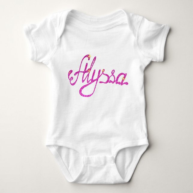 Body Para Bebê Bebê Jersey Bodyfit Alyssa (Frente)