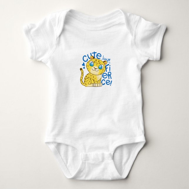 Body Para Bebê Bebê-Leopardo-Cujo (Frente)
