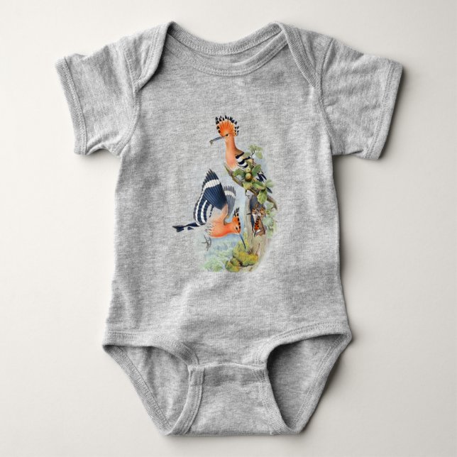 Body Para Bebê Bebê macacão passarinhos fofos (Frente)