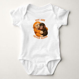 Body Para Bebê Bebê macaco Punch fofo com macaco de pelúcia -