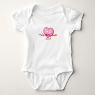 Body Para Bebê "Bebê Namorados" - Fato de Bebê Cardíaco Rosa Puff