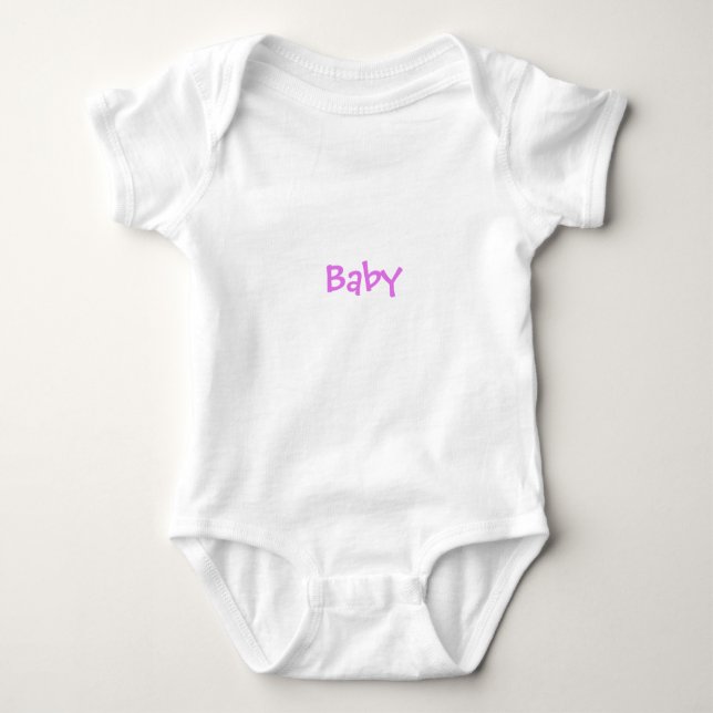 Body Para Bebê Bebê no roxo (Frente)