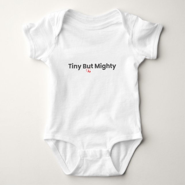 Body Para Bebê Bebê Onesis Minúsculo Mas Poderoso Fofo (Frente)