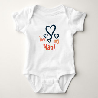 Body Para Bebê Bebê Onsie - Luv de Desi meu Nani 1